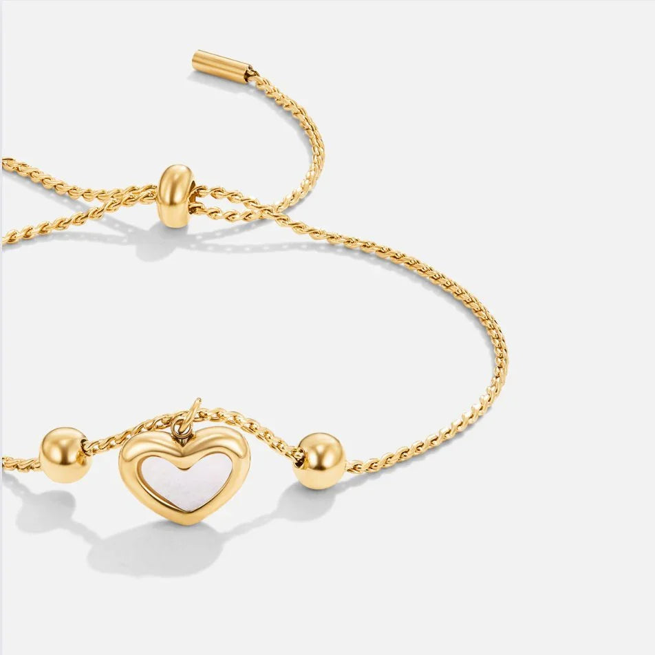 Ophélie — Bracelet Cœur Éternel, Élégance Intemporelle