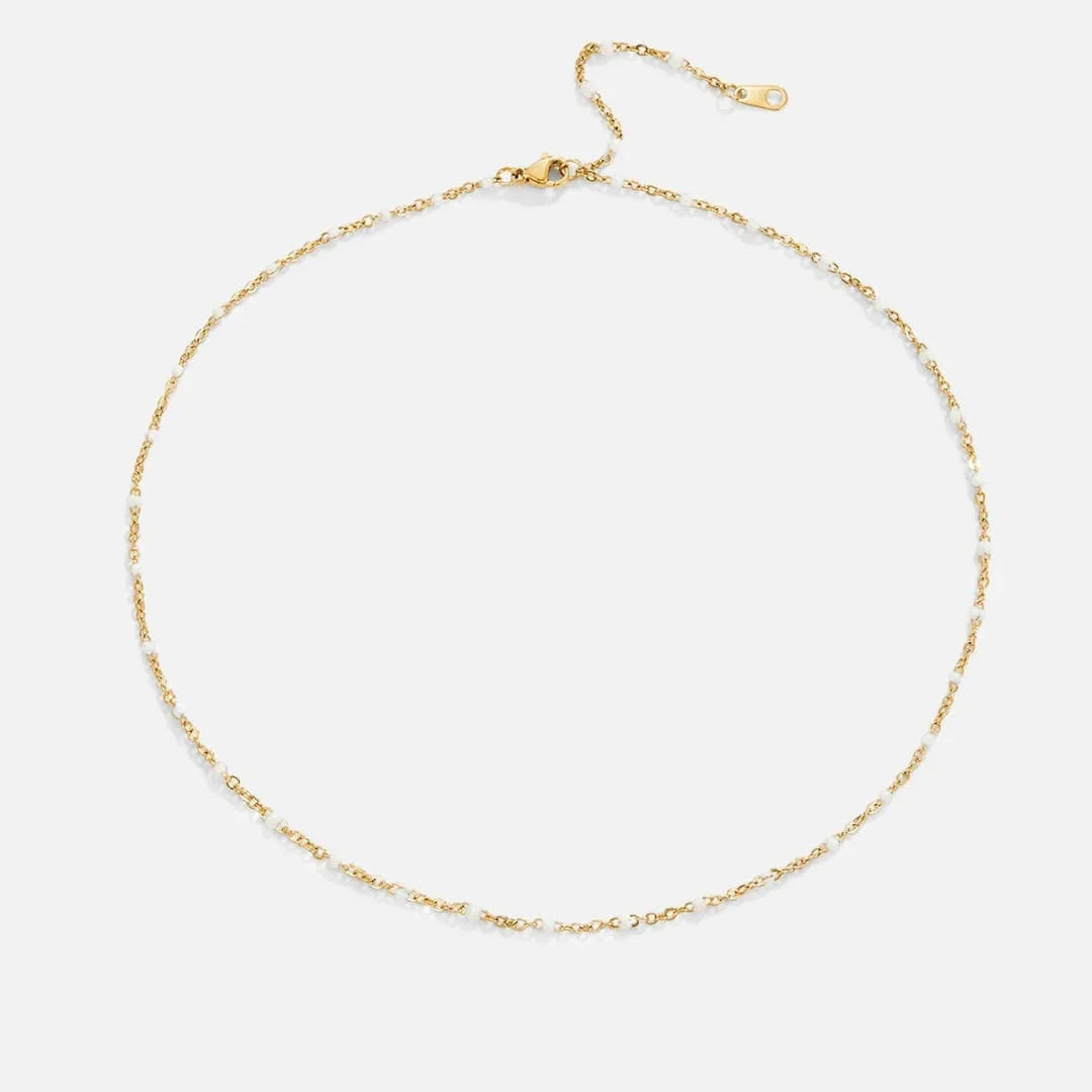 Solène | Collier de Perles Blanches Éclatantes