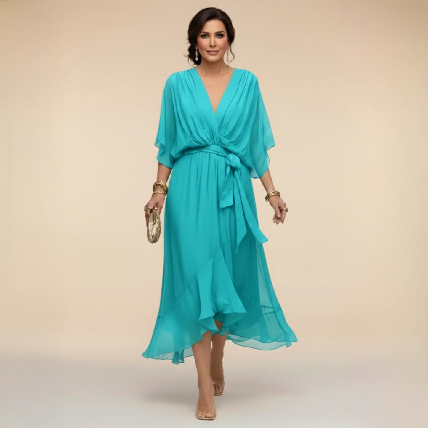 Alizée™ | Robe fluide à col en V