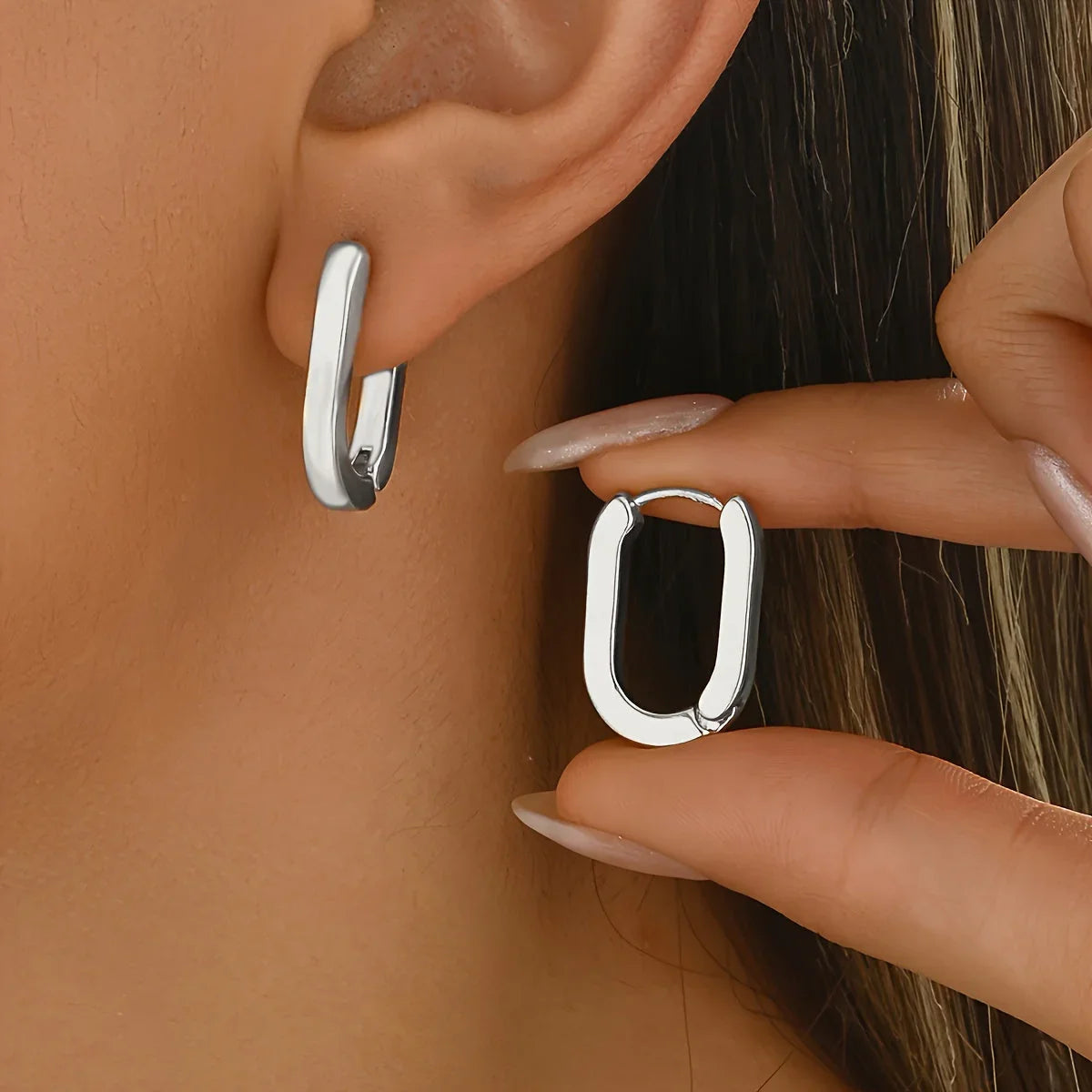 Aura | Boucles d'oreilles géométriques chic et élégantes