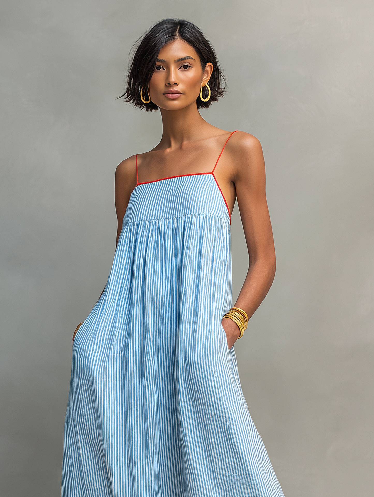 Lina™ | Robe Maxi Rayée Bohème