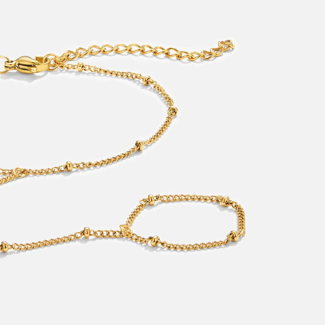 Bérénice | Bracelet Chaîne de Main Chic et Raffiné
