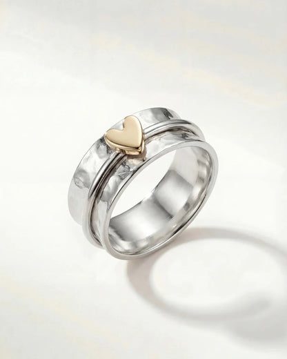 Sabine | Bague cœur scintillante