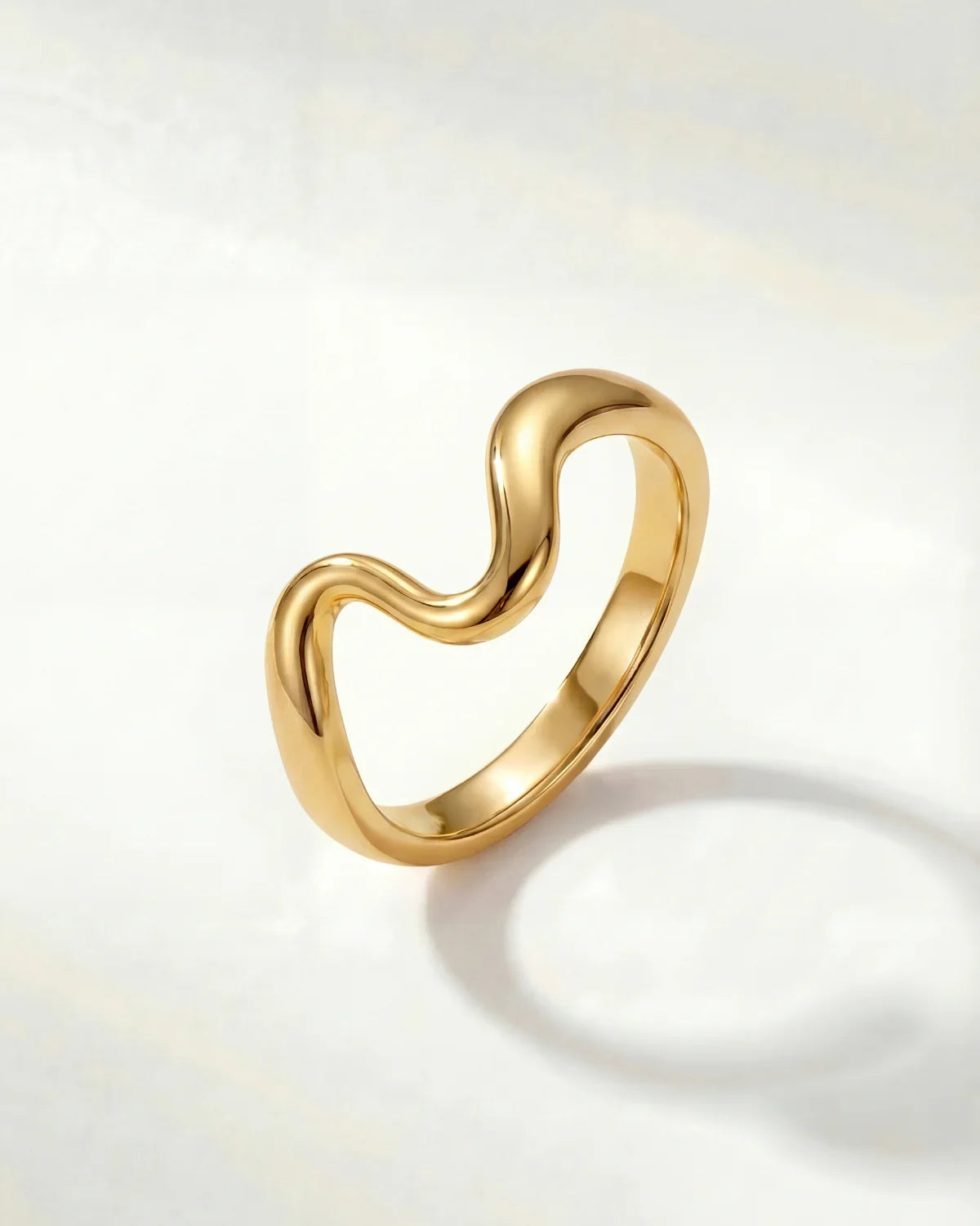 Daphné | Bague ondulée élégante