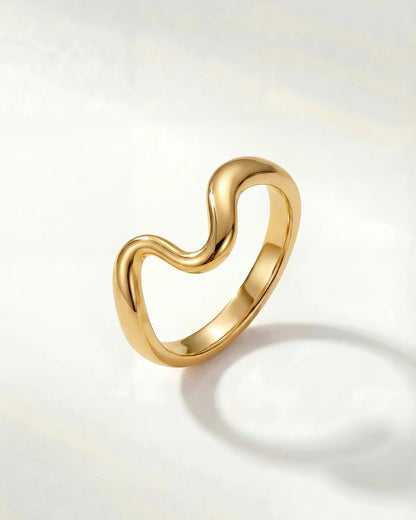 Daphné | Bague ondulée élégante