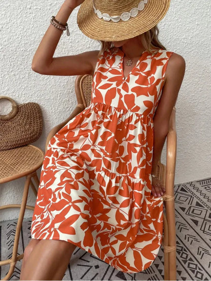 Talia™ | Robe Midi Fleurie Fluide