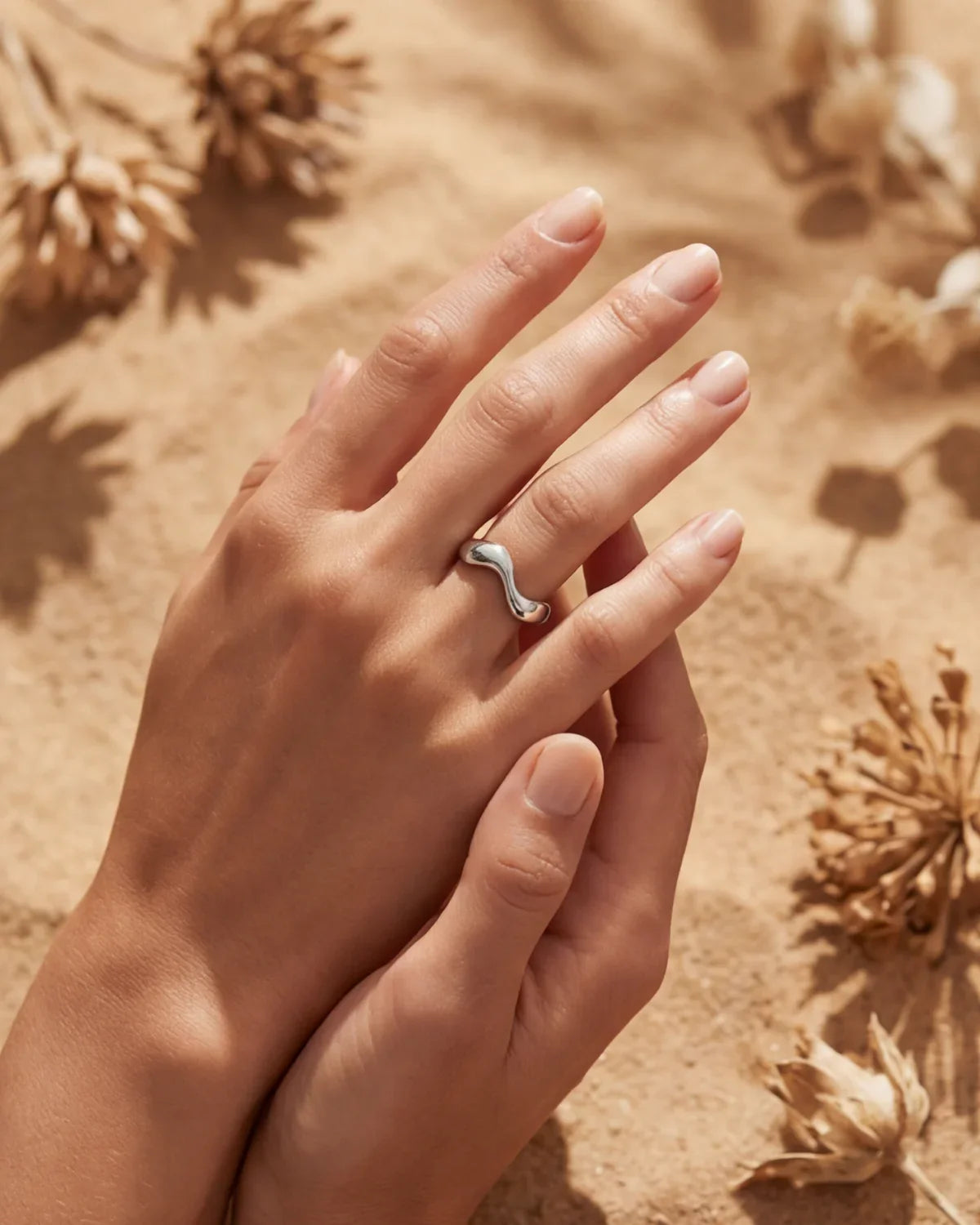 Armelle | Bague ondulée élégante et moderne