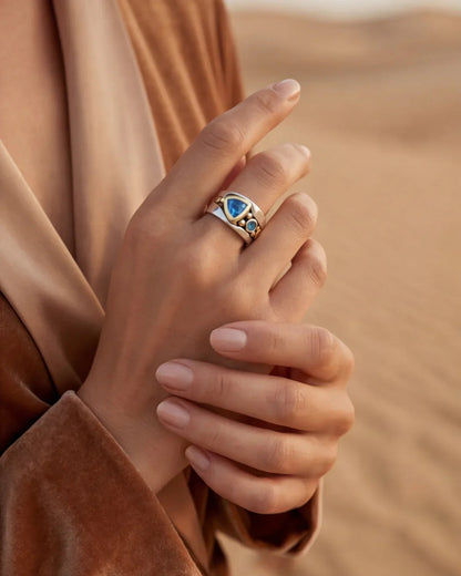 Cassandre | Bague capturant la puissance et la majesté de l'océan
