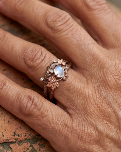 Maëlys | Bague effet branche — design organique et élégance naturelle