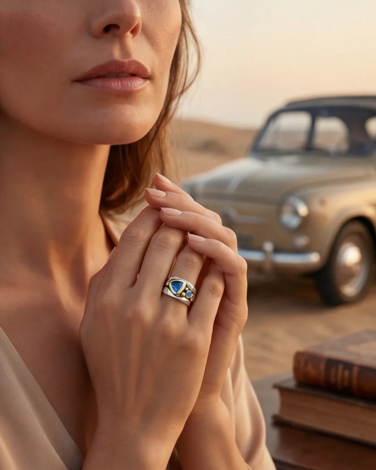 Cassandre | Bague capturant la puissance et la majesté de l'océan