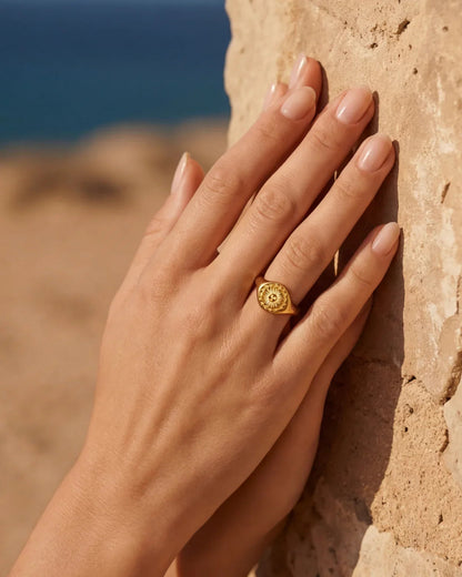 Abigaël | Bague soleil inspirée par la lumière du jour