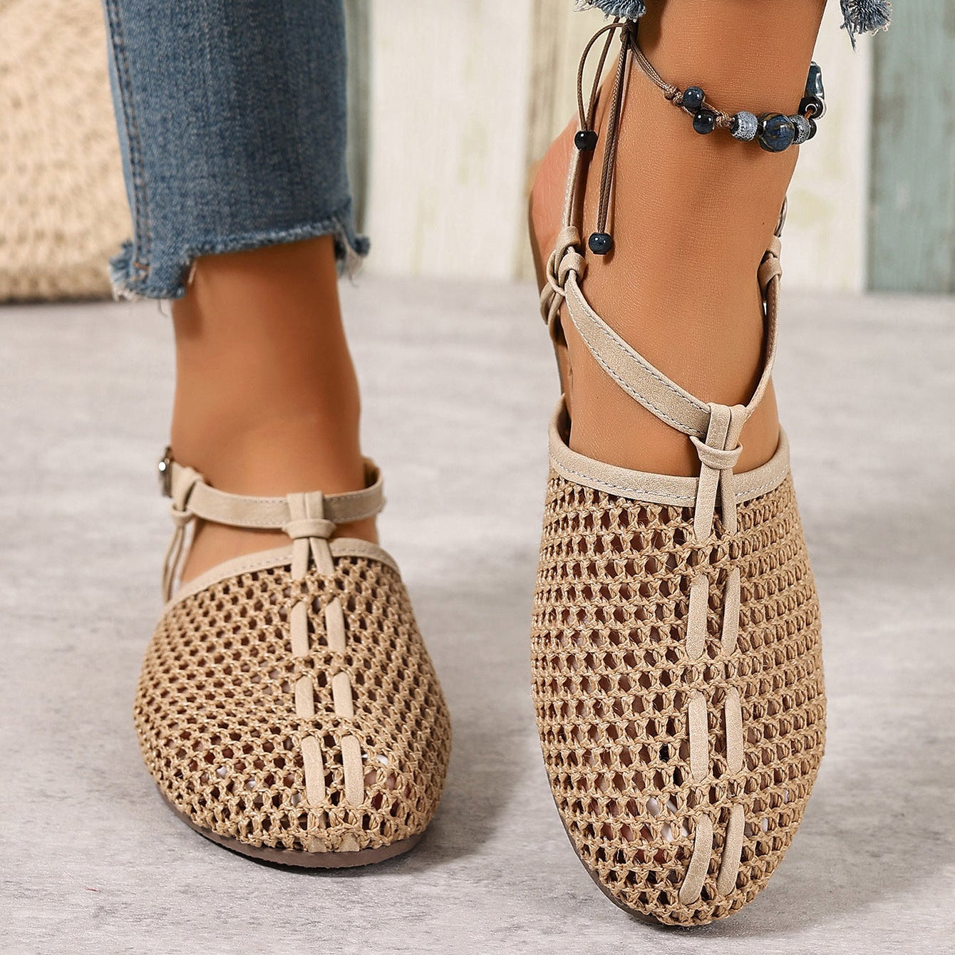 ÉLISE™ | Sandales Tressées Confort Estival