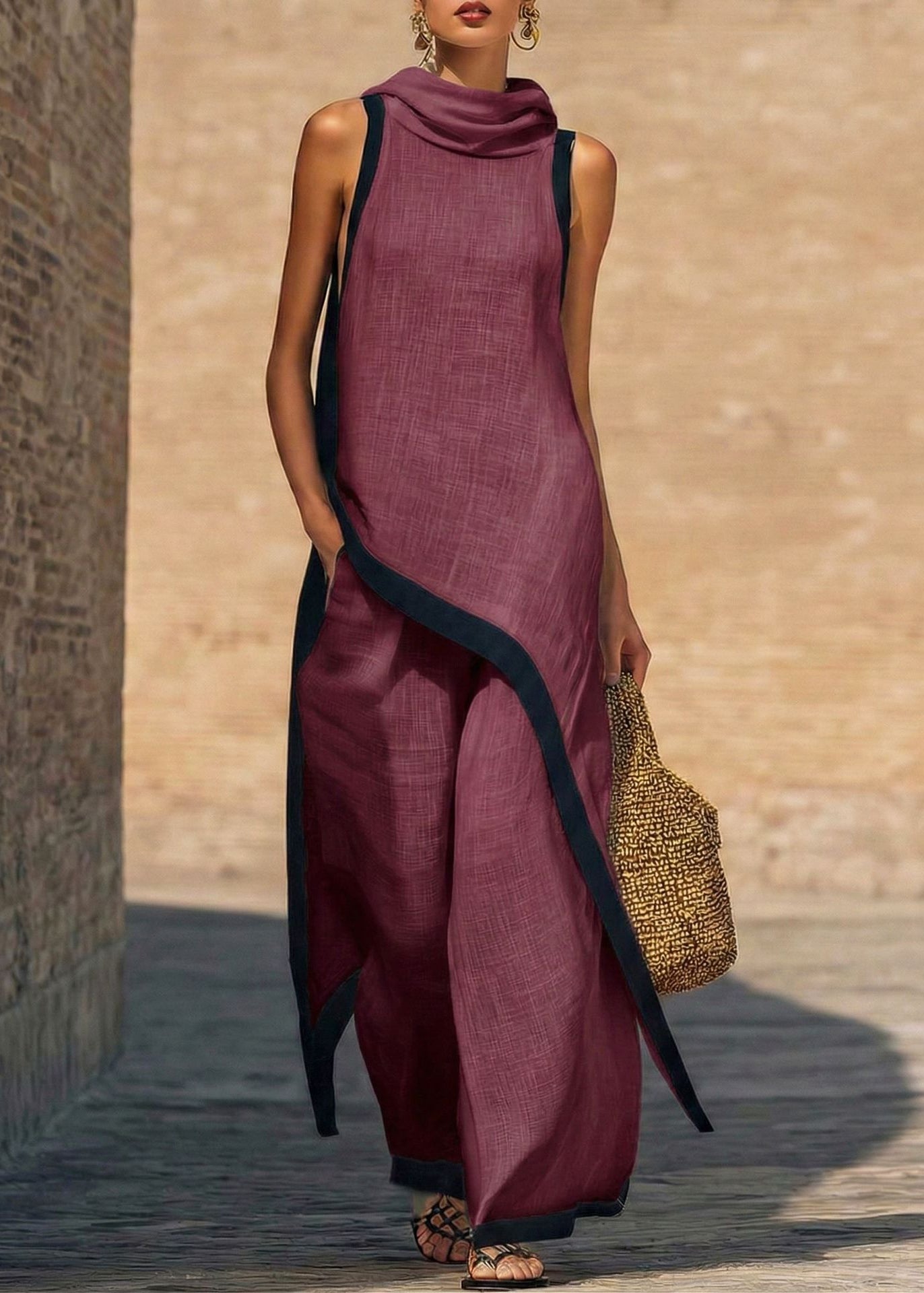 LÉORA™ | Ensemble Fluide Asymétrique Élégant