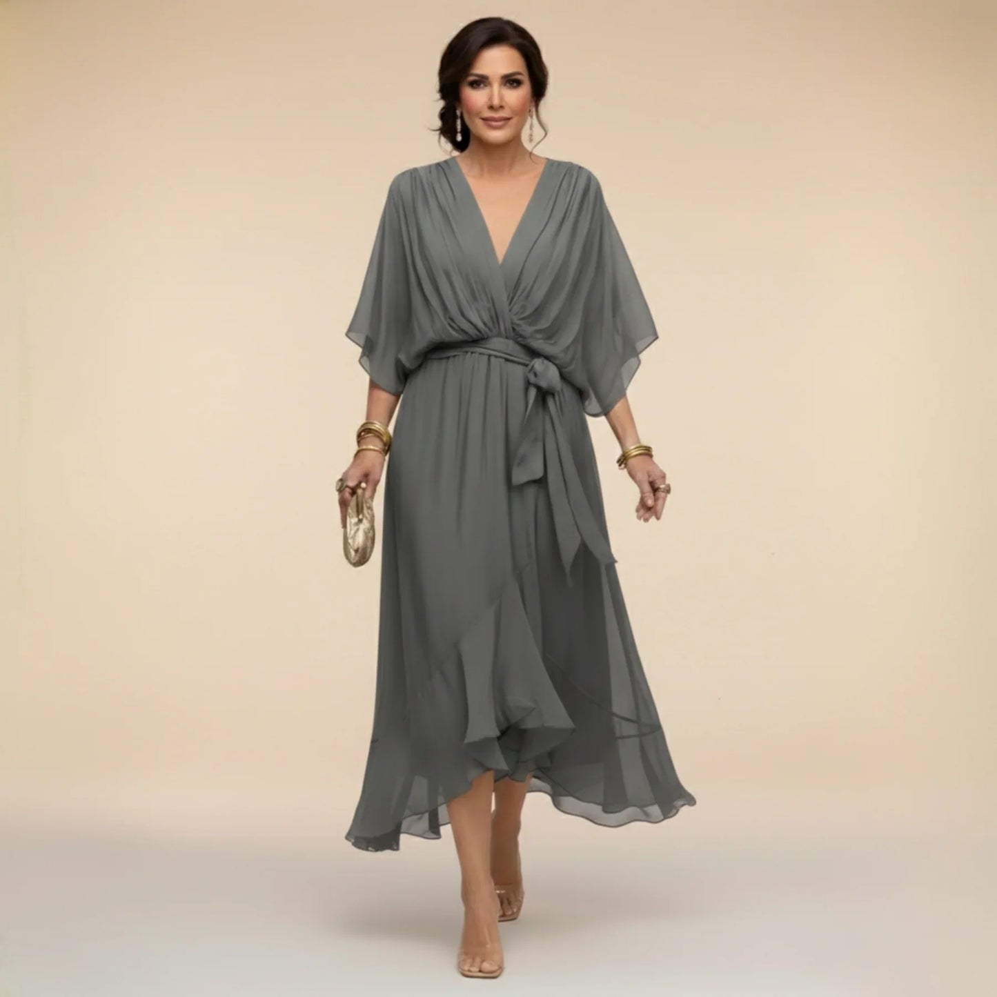 Alizée™ | Robe fluide à col en V