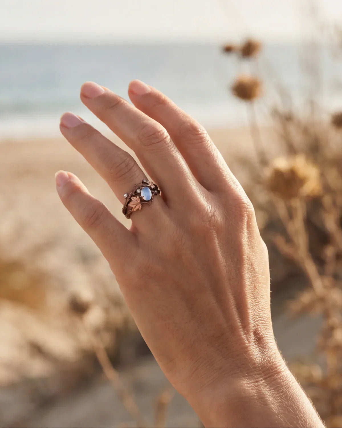 Maëlys | Bague effet branche — design organique et élégance naturelle