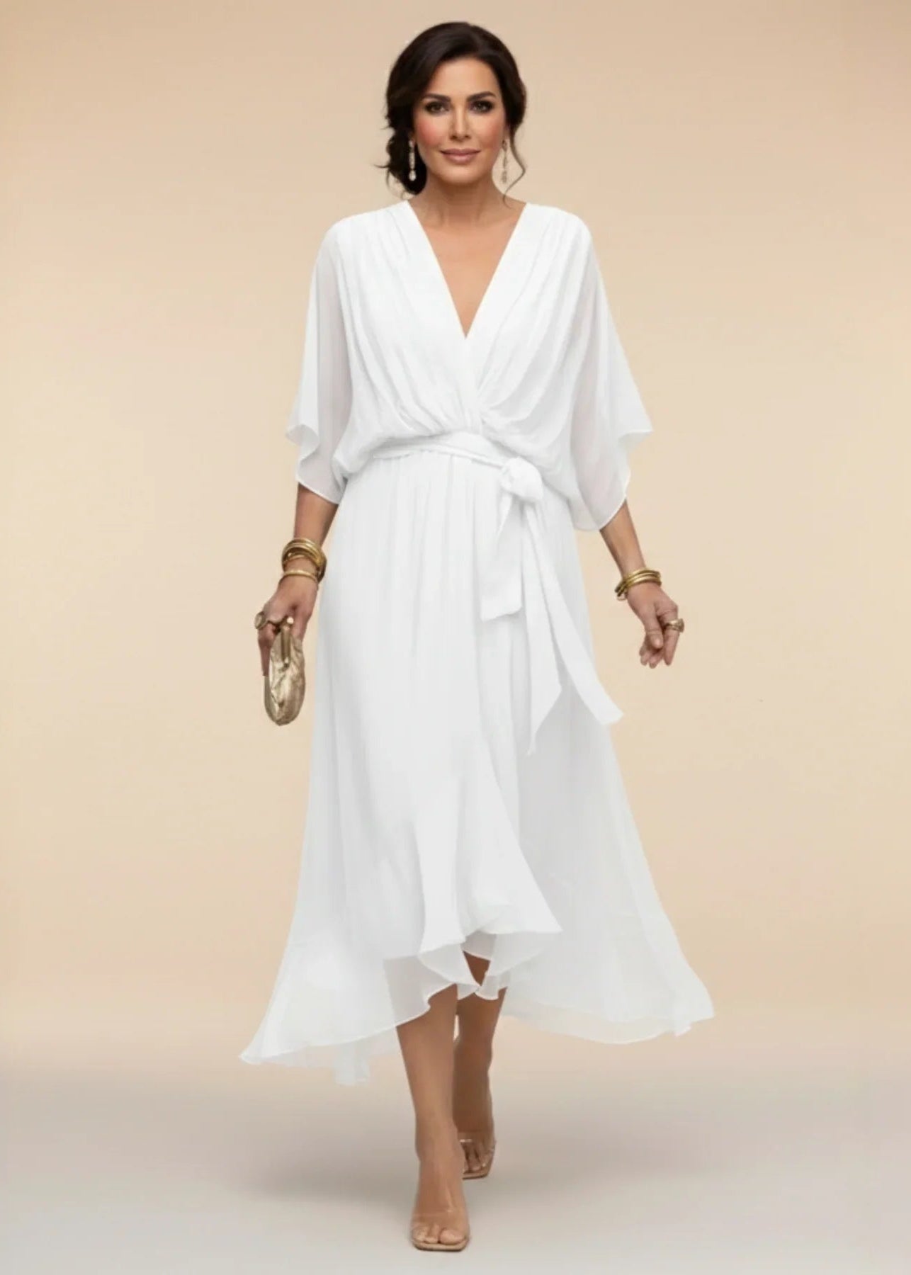 Alizée™ | Robe fluide à col en V