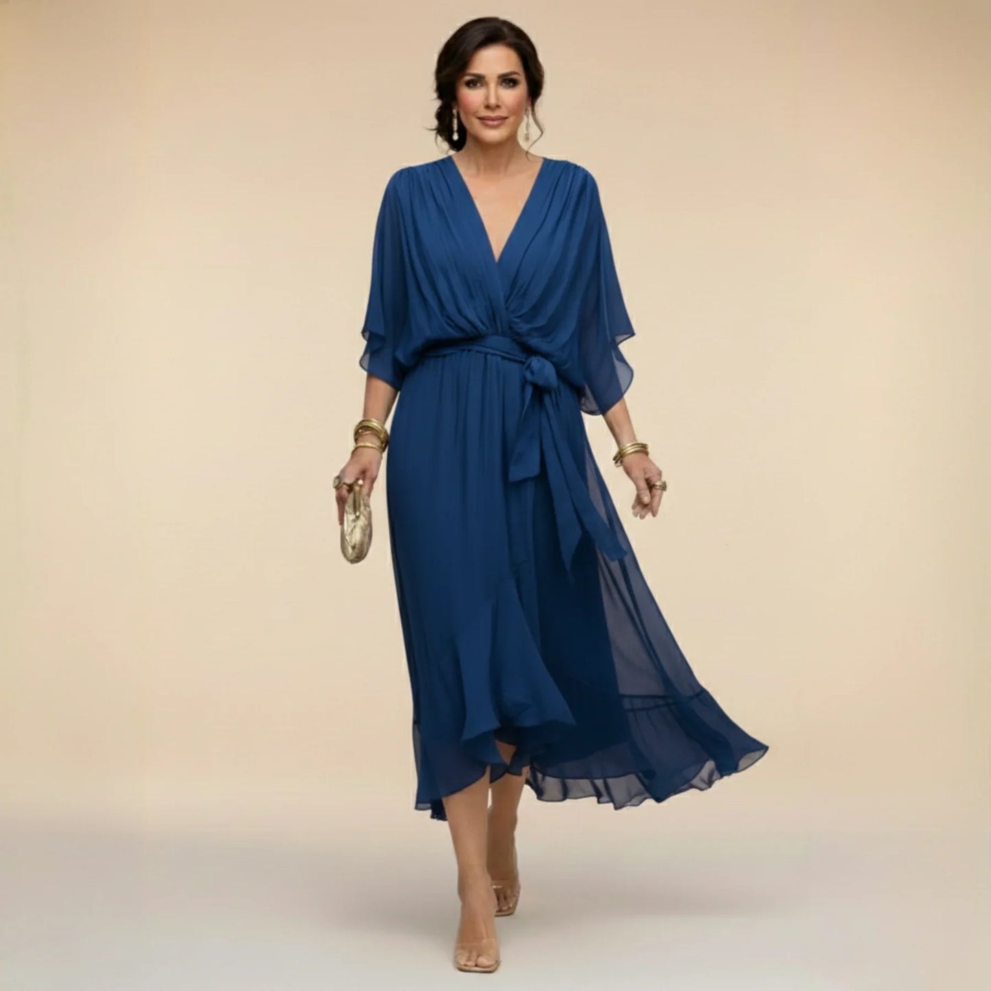 Alizée™ | Robe fluide à col en V