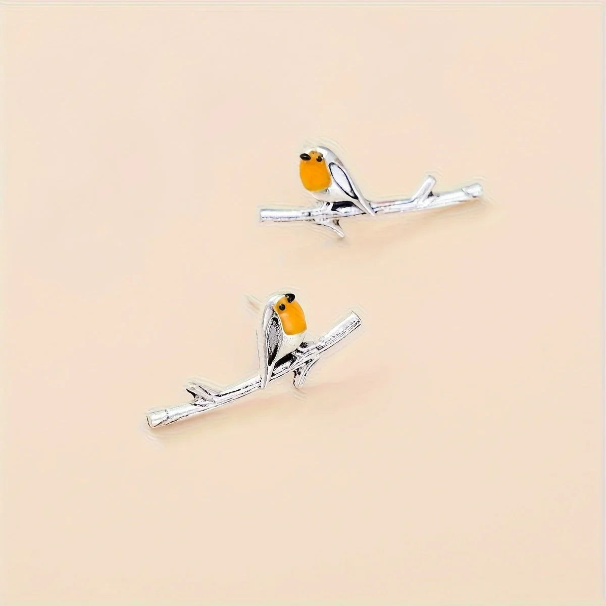 Flora | Boucles d'oreilles Oiseau Cartoon – Motif ludique et coloré