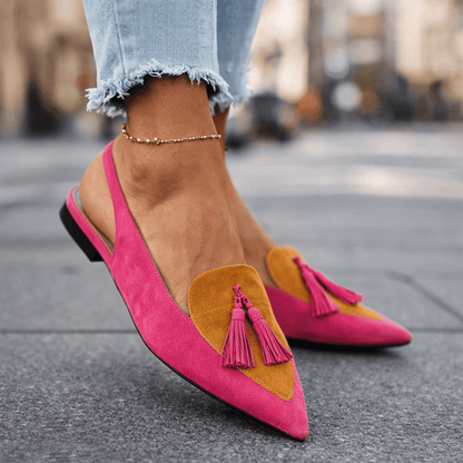 Lorena™ | Mules Élégance Colorée à Pompons