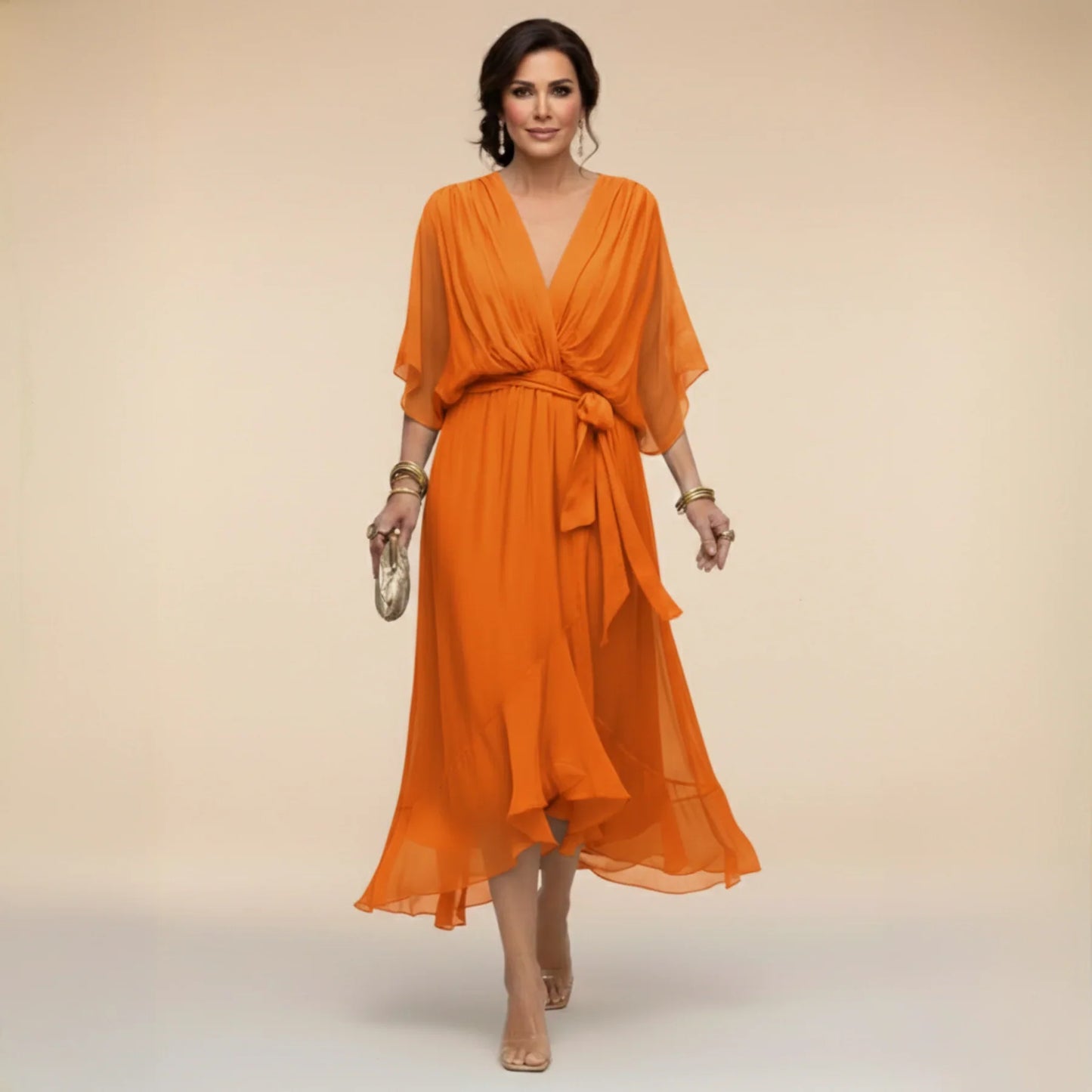 Alizée™ | Robe fluide à col en V