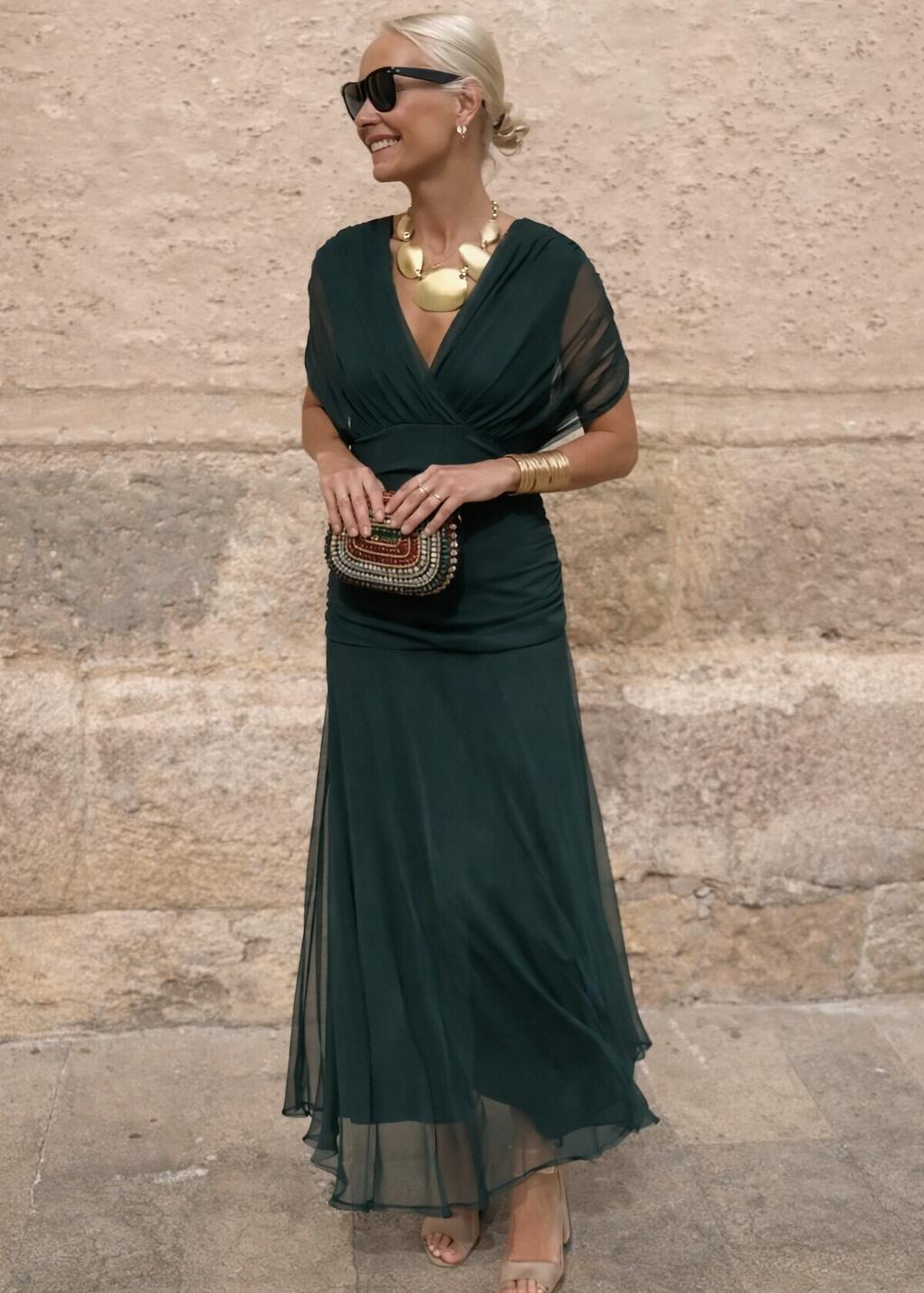 Léa | Robe Longue Fluide Élégante