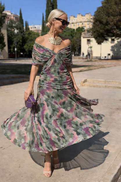 Léa | Robe Longue Fluide Élégante