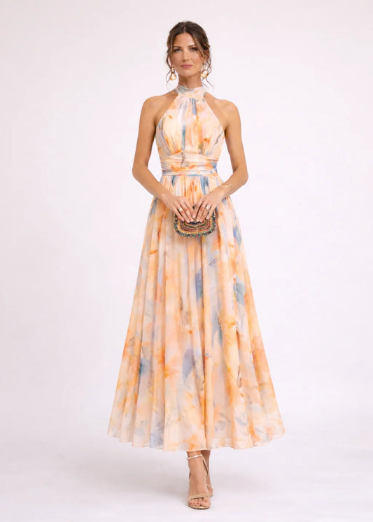 VELINA™ | Robe Aquarelle Élégante