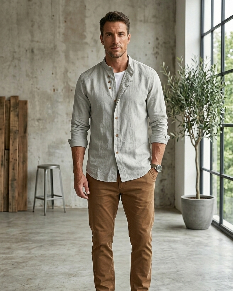 Chemise Katana en Lin – Style Japonais