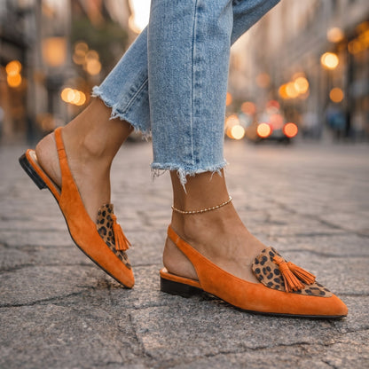Lorena™ | Mules Élégance Colorée à Pompons