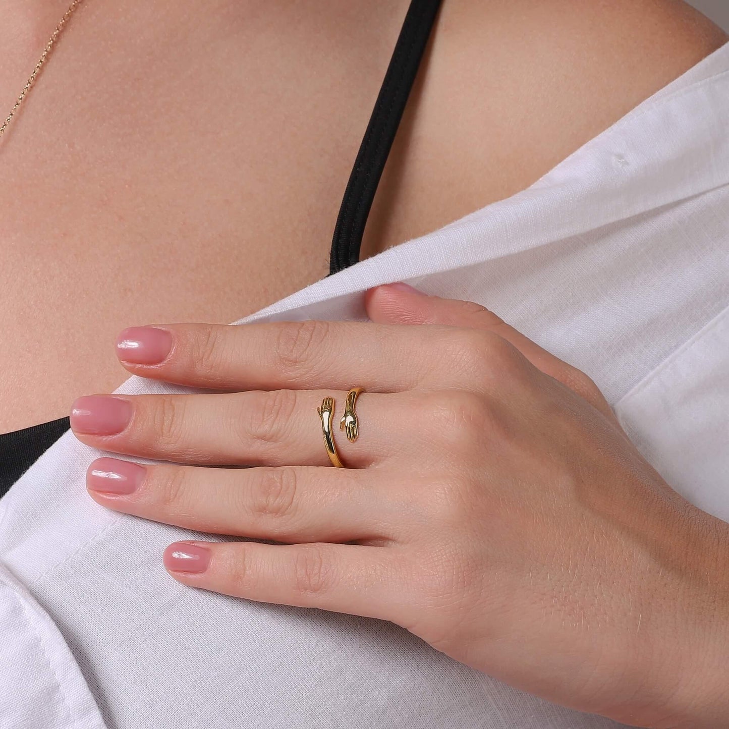 Océane | Bague étreinte élégante et moderne