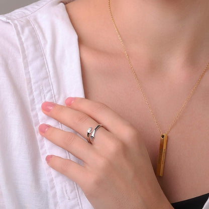 Océane | Bague étreinte élégante et moderne