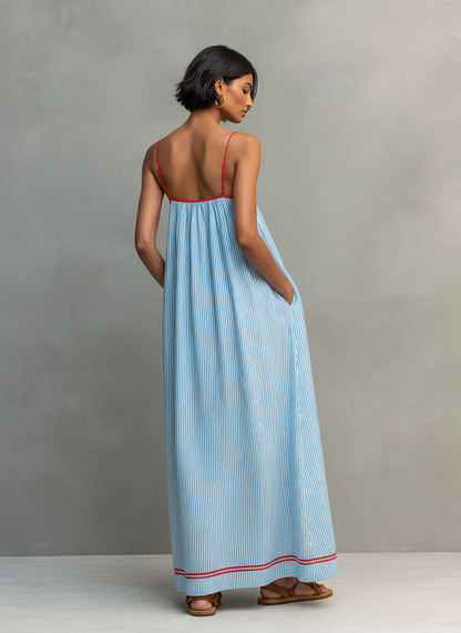 Lina™ | Robe Maxi Rayée Bohème