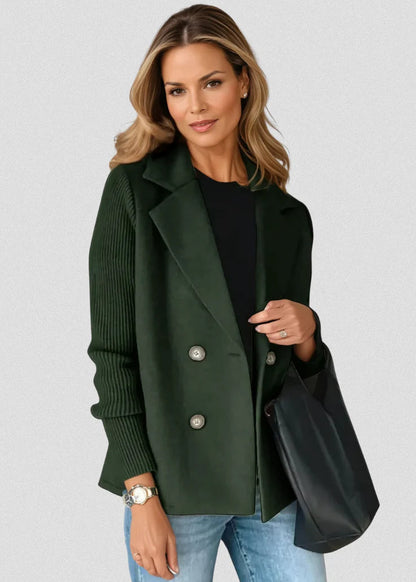 ERLAY™ Blazer à Manches Tricotées