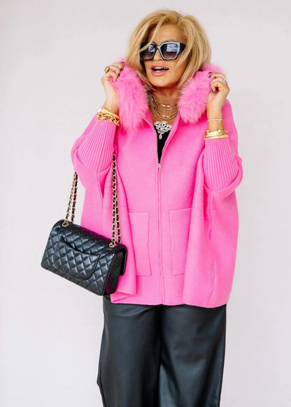 Cardigan à Capuche Chic