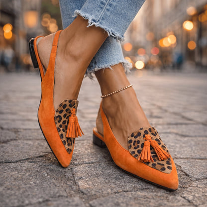 Lorena™ | Mules Élégance Colorée à Pompons
