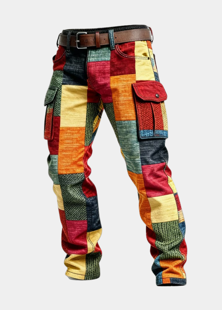 ORION™ | Pantalon cargo patchwork homme