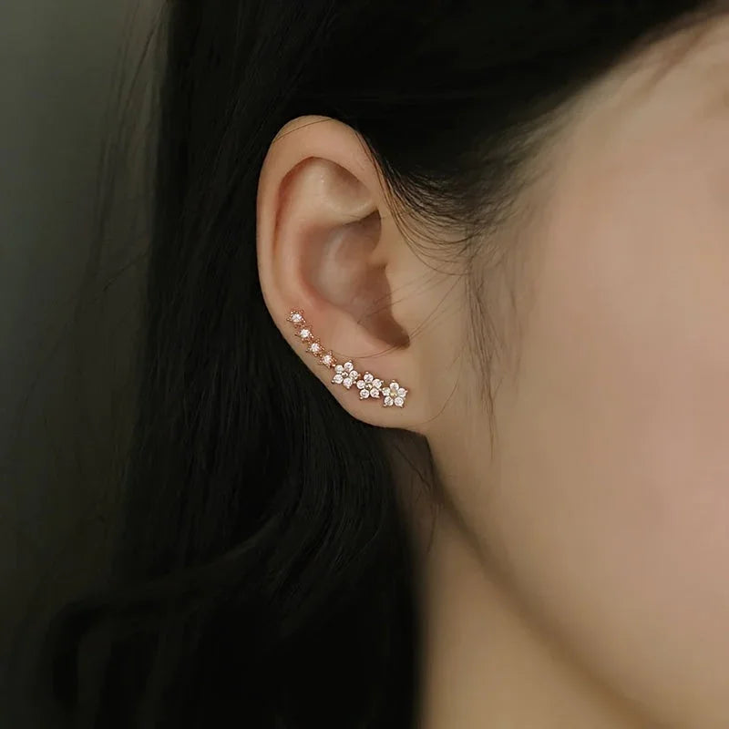 Éclore | Boucles d'oreilles en fleurs élégantes et intemporelles