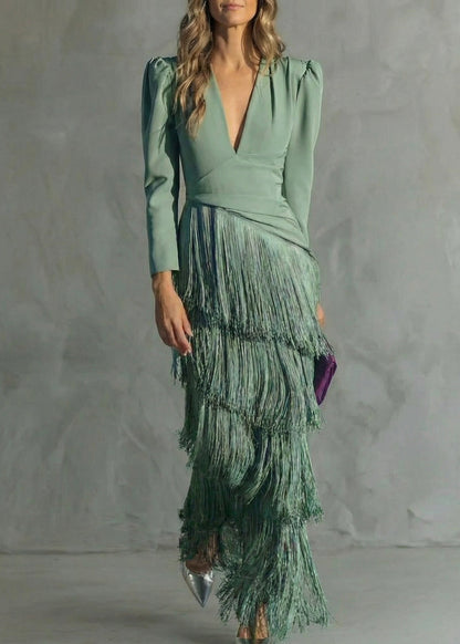 Clara | Robe Élégante à Franges