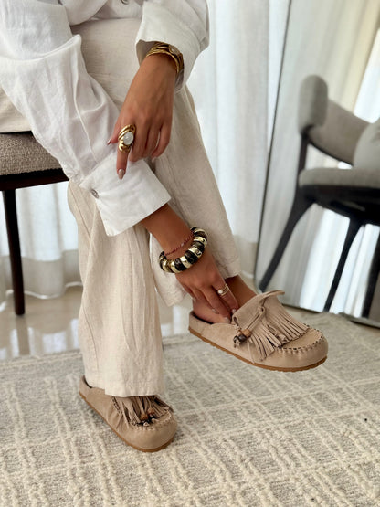 Maëlle™ | Mules Bohèmes à Franges