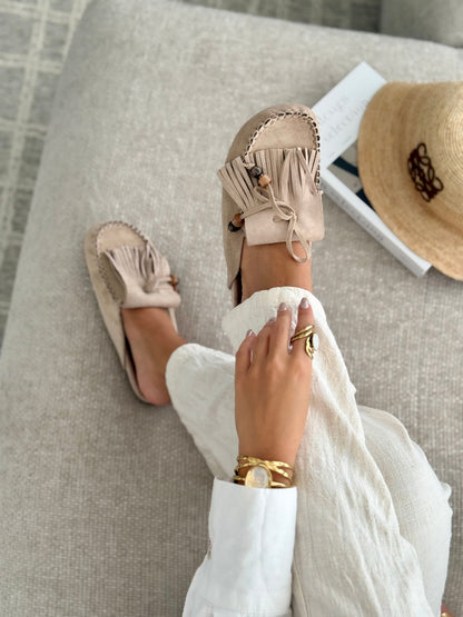 Maëlle™ | Mules Bohèmes à Franges