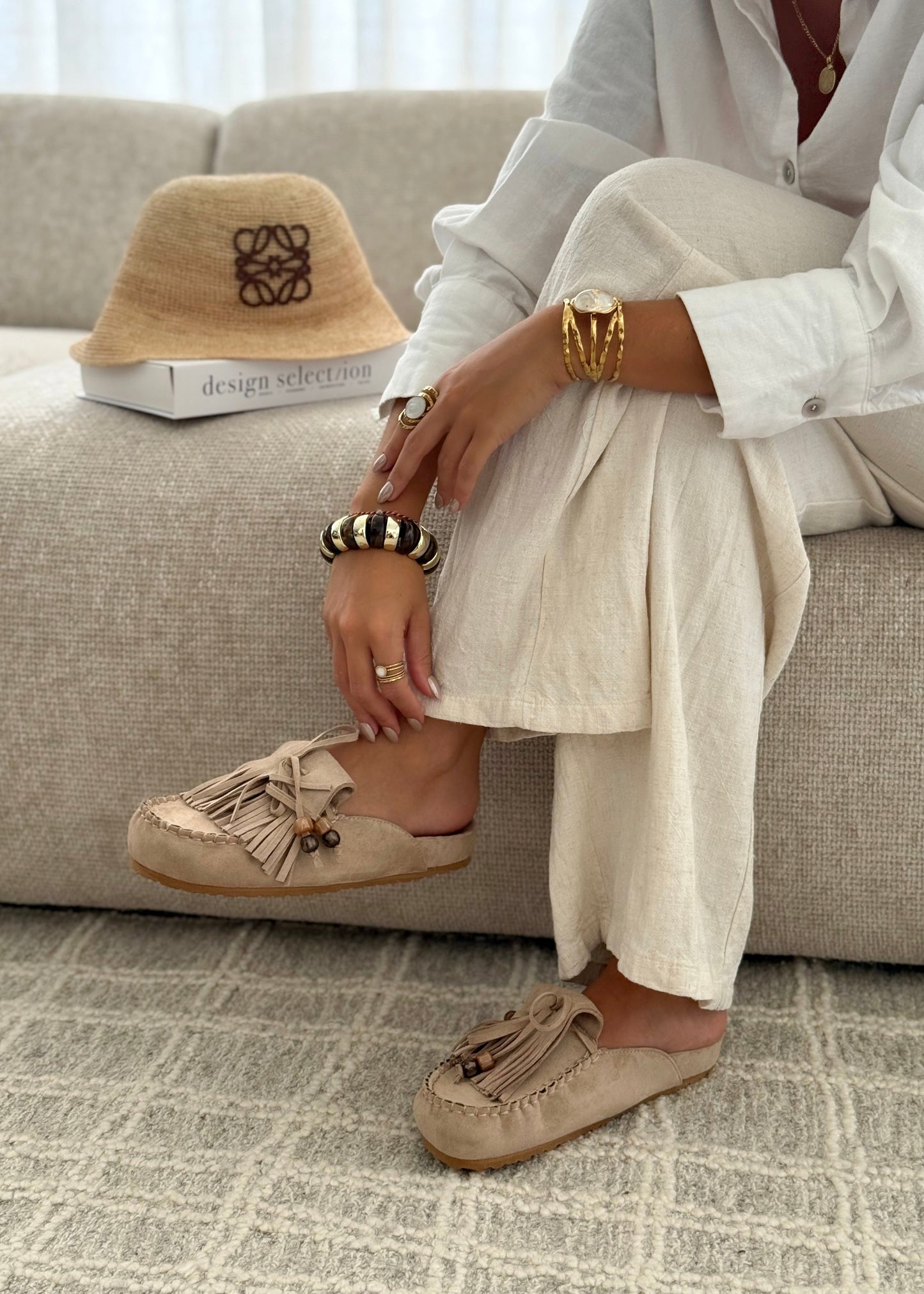 Maëlle™ | Mules Bohèmes à Franges