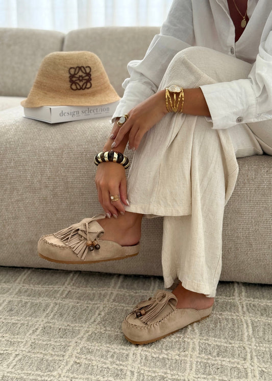 Maëlle™ | Mules Bohèmes à Franges