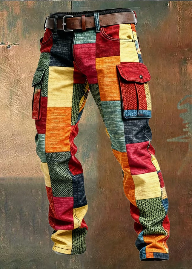 ORION™ | Pantalon cargo patchwork homme