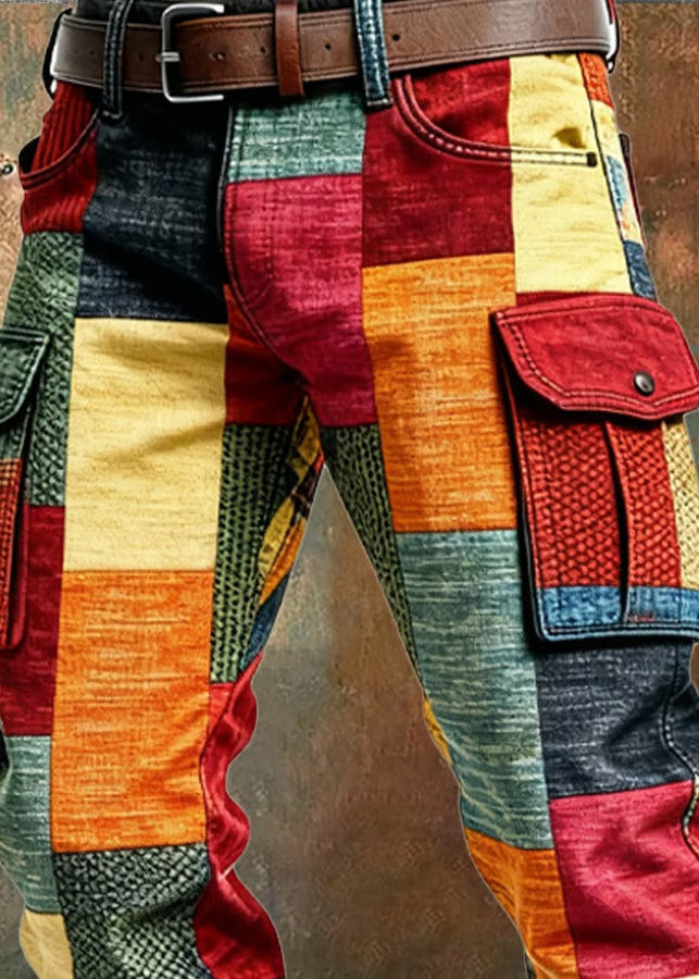 ORION™ | Pantalon cargo patchwork homme