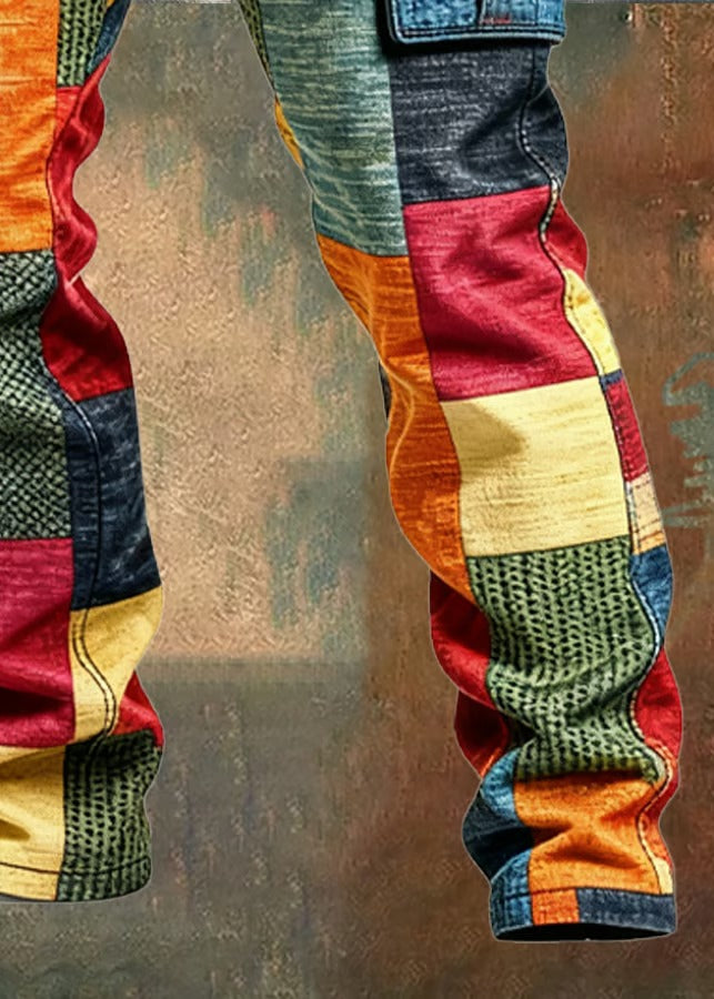 ORION™ | Pantalon cargo patchwork homme