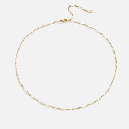 Solène | Collier de Perles Blanches Éclatantes