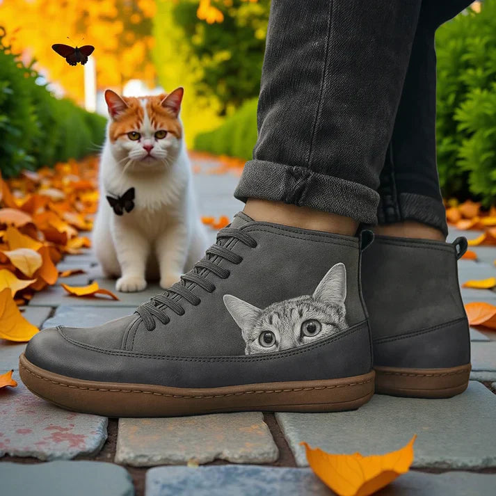 KittyKicks™ | Bottines Orthopédiques en Cuir