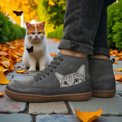 KittyKicks™ | Bottines Orthopédiques en Cuir