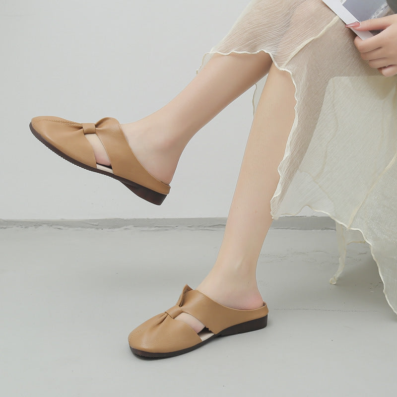 ÉLISE™ | Mules plates nouées élégantes