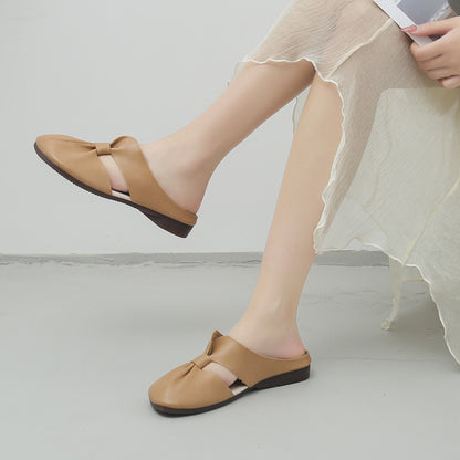 ÉLISE™ | Mules plates nouées élégantes